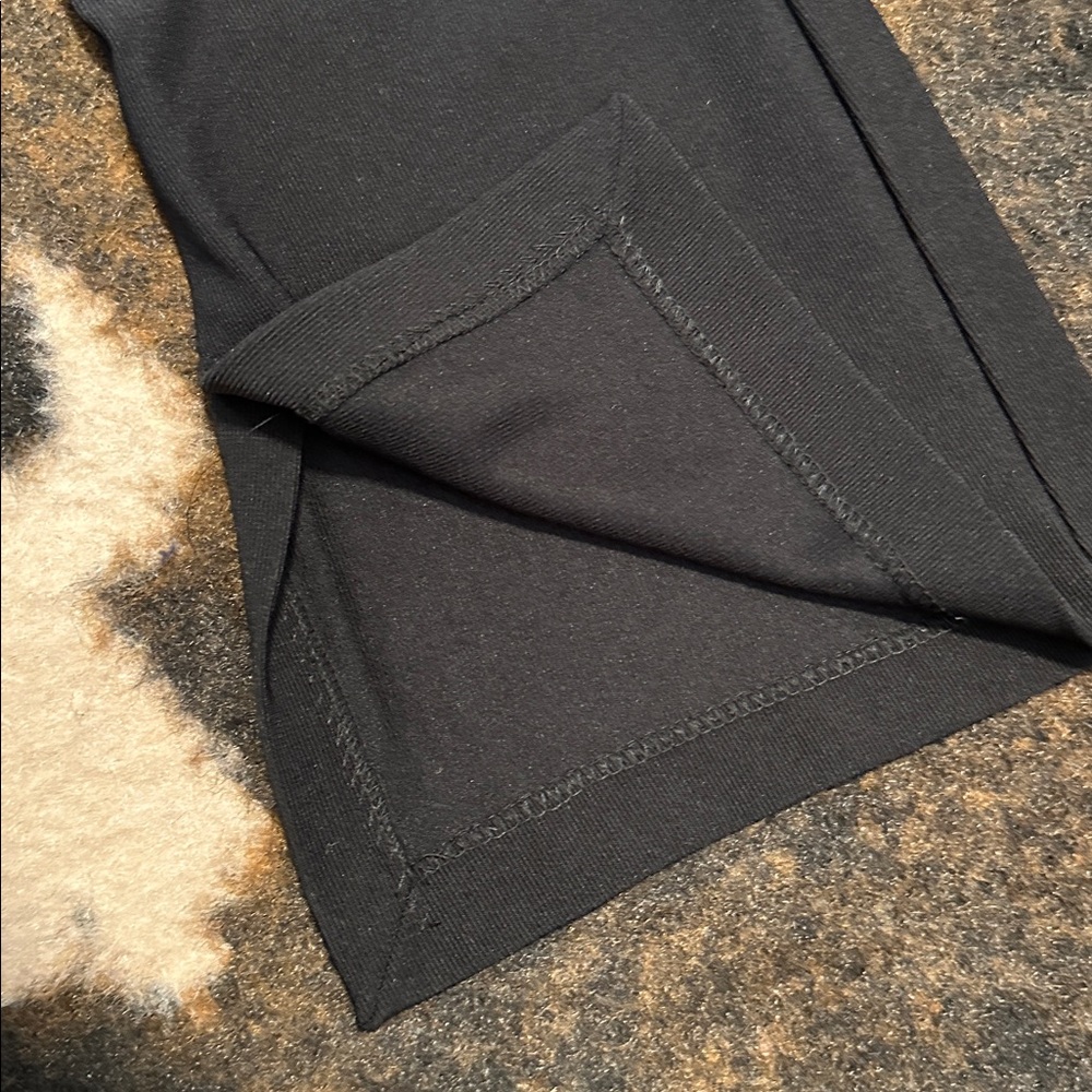 Zara Black Flared split hem Trousers - Picture 2 of 4